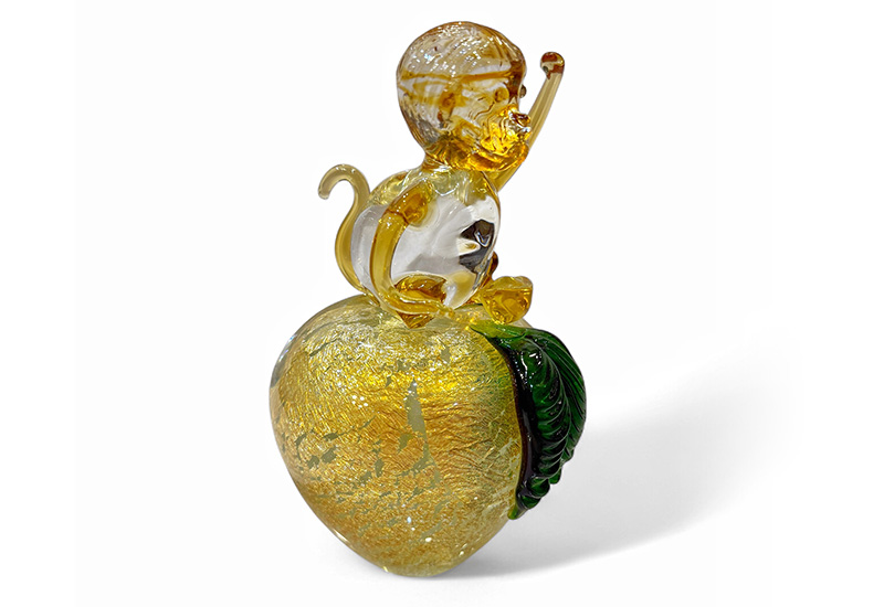 平安生肖-猴 十二生肖 生肖猴玻璃擺飾